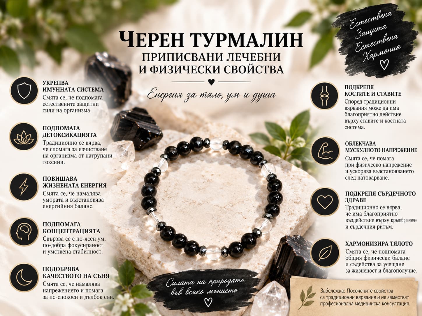 ЧЕРЕН ТУРМАЛИН – КАМЪКЪТ НА ЗАЩИТАТА И МИСТИЧНАТА СИЛА