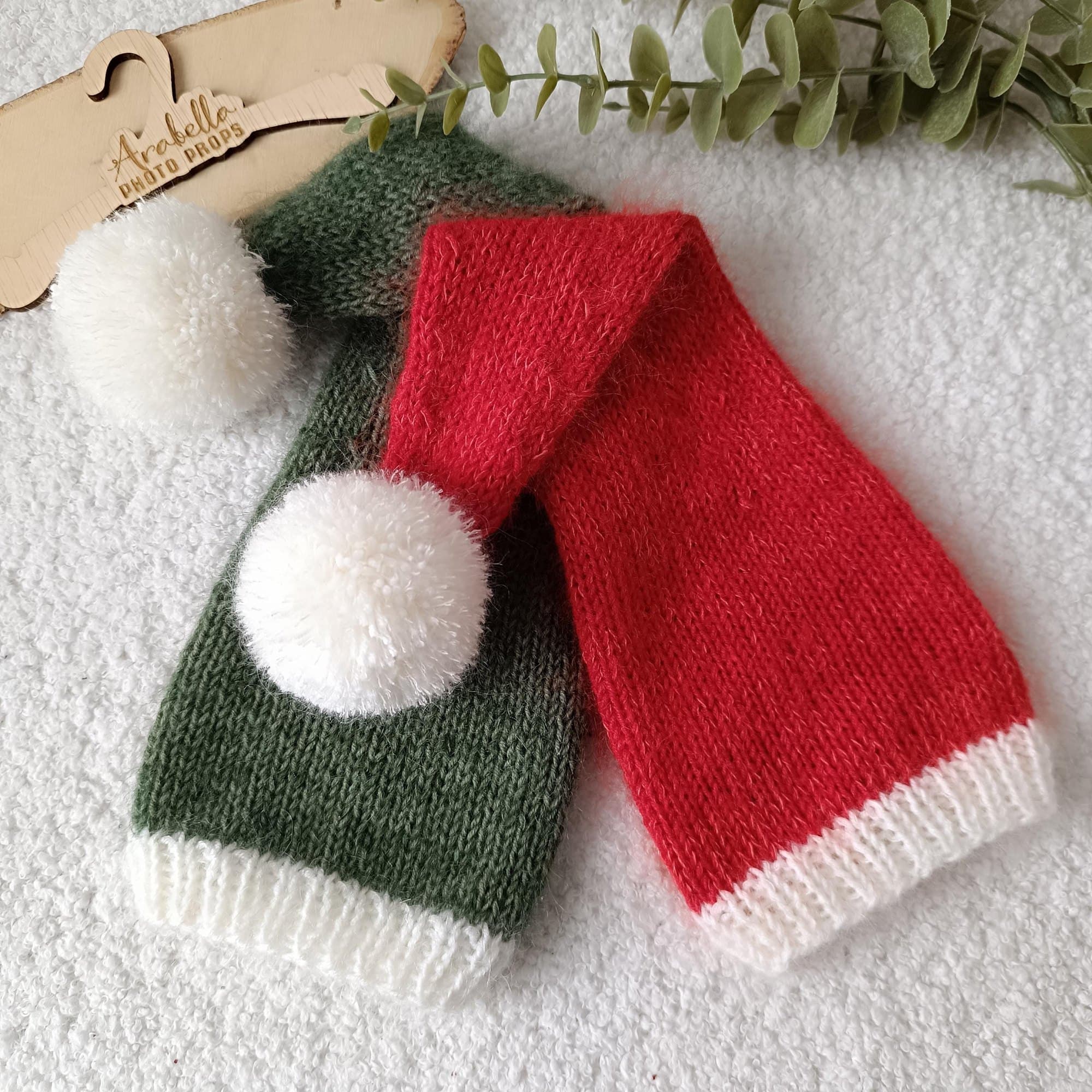 Дълга шапка за сън с помпон "Santa"